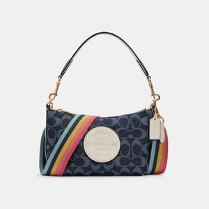 Coach Dempsey Shoulder Bag In Signature Jacquard With Patch C2825